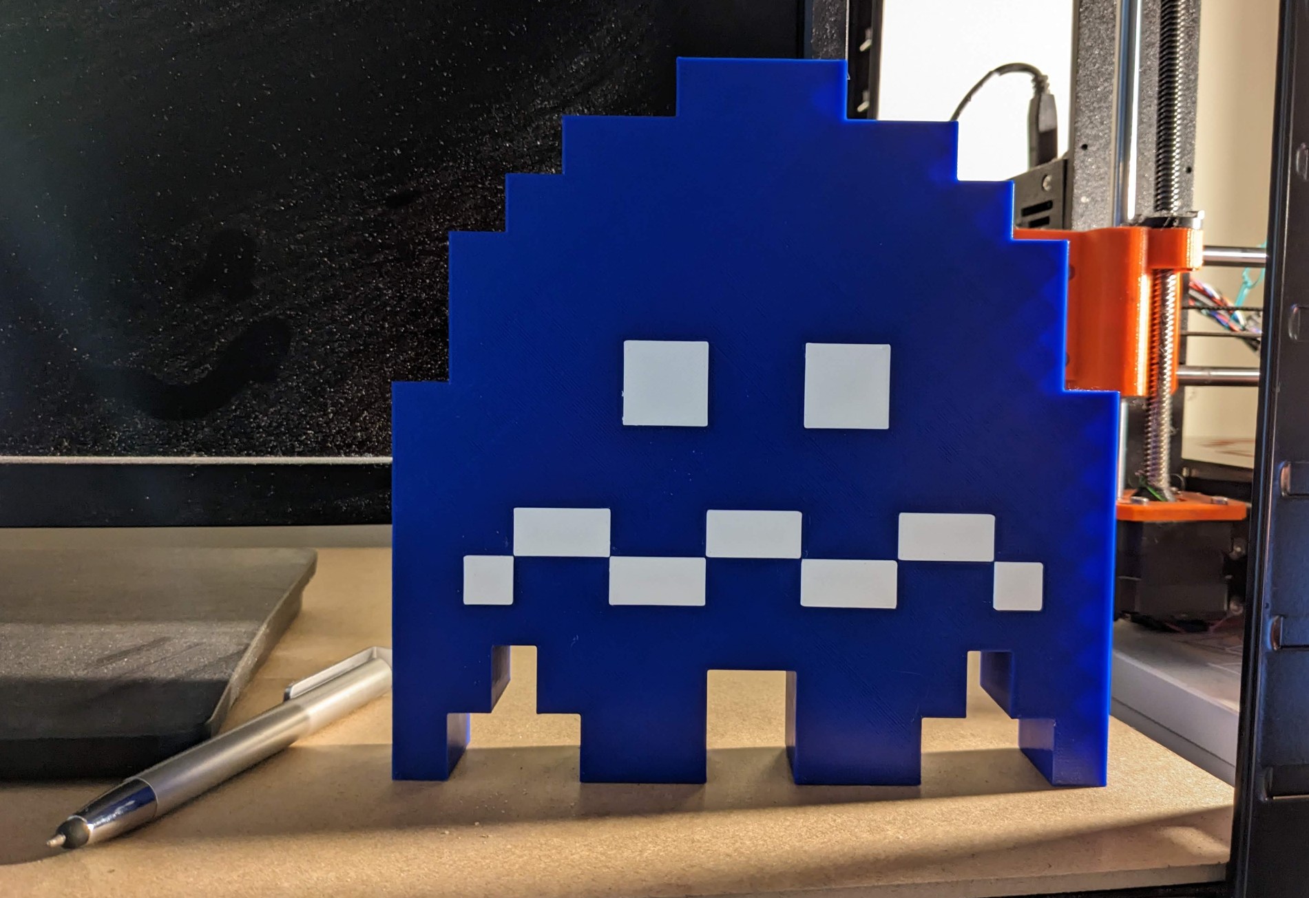 Pacman ghost (next to the games PC)