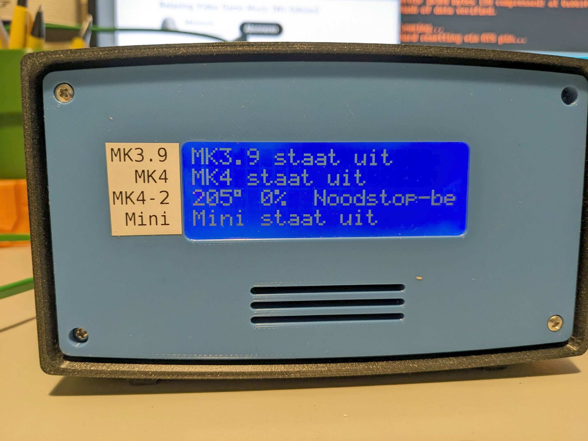 Print monitor with big LCD